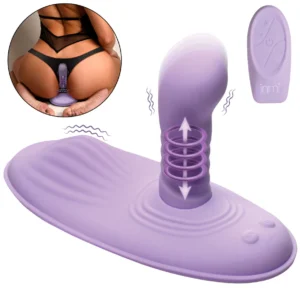 Thrusting and Vibrating Silicone Sex Grinder